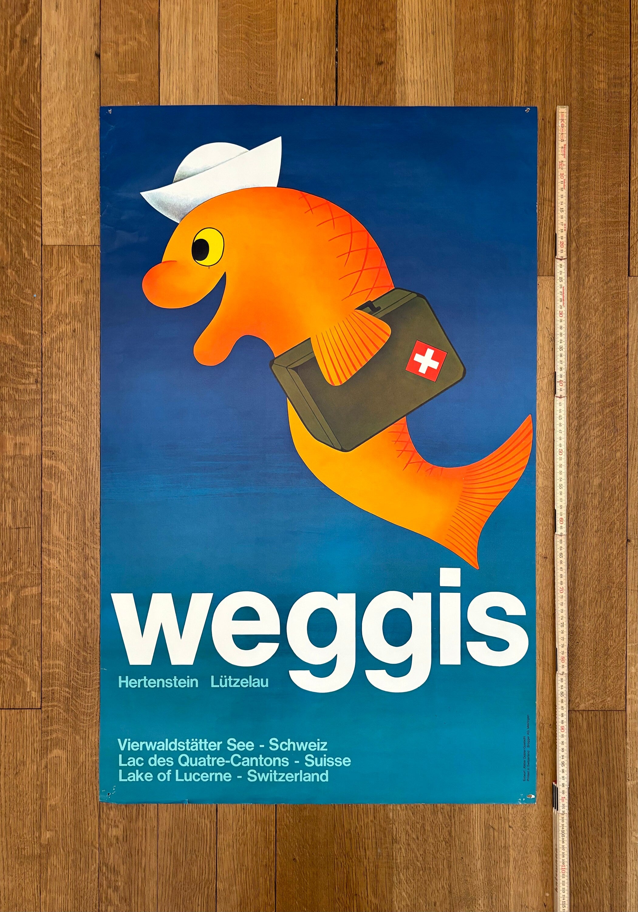 Dobler Goetschi original art poster used - 25.0"×40.0" (63.5×101.5cm)