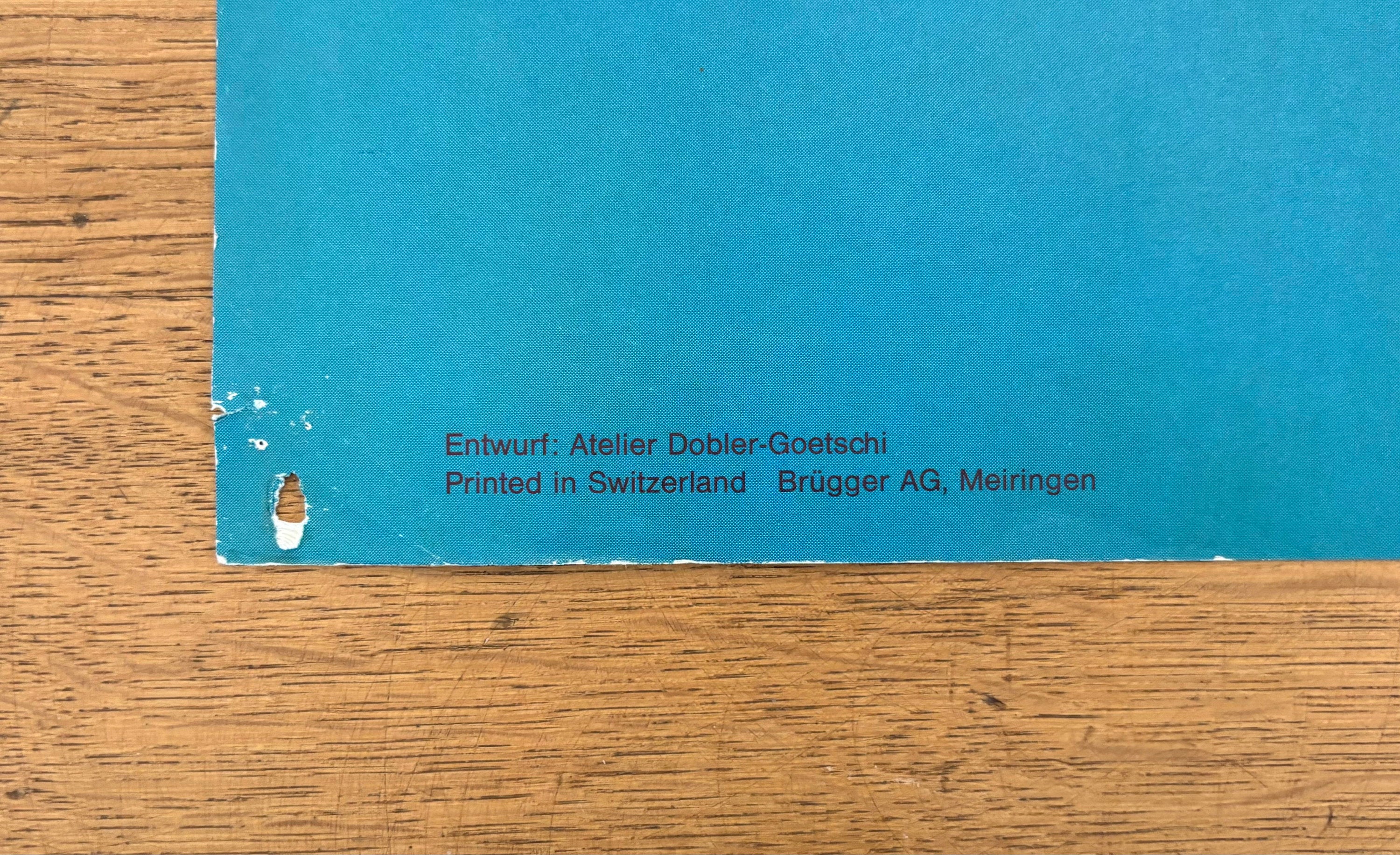 Dobler Goetschi original art poster used - 25.0"×40.0" (63.5×101.5cm)