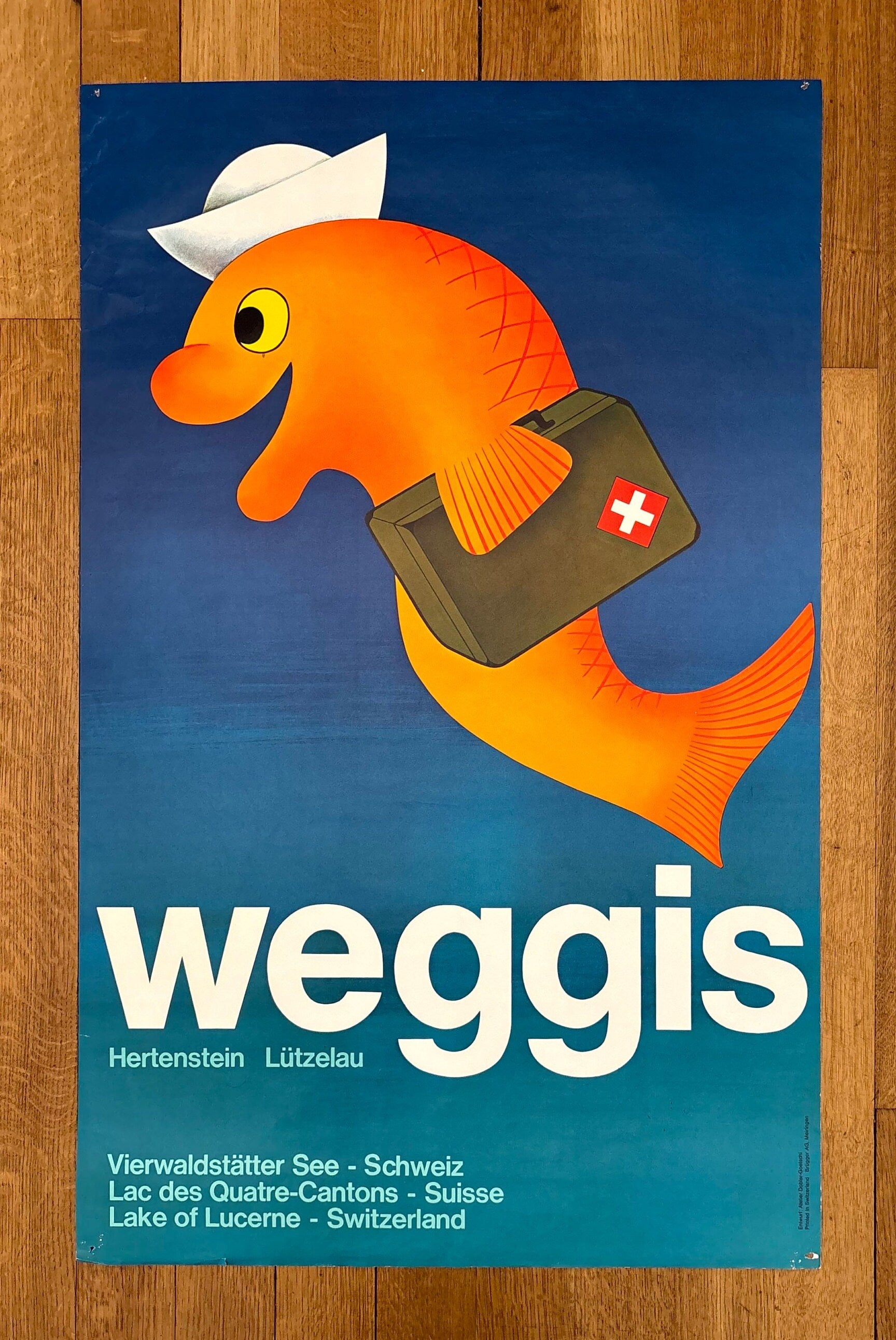 Dobler Goetschi original art poster used - 25.0"×40.0" (63.5×101.5cm)