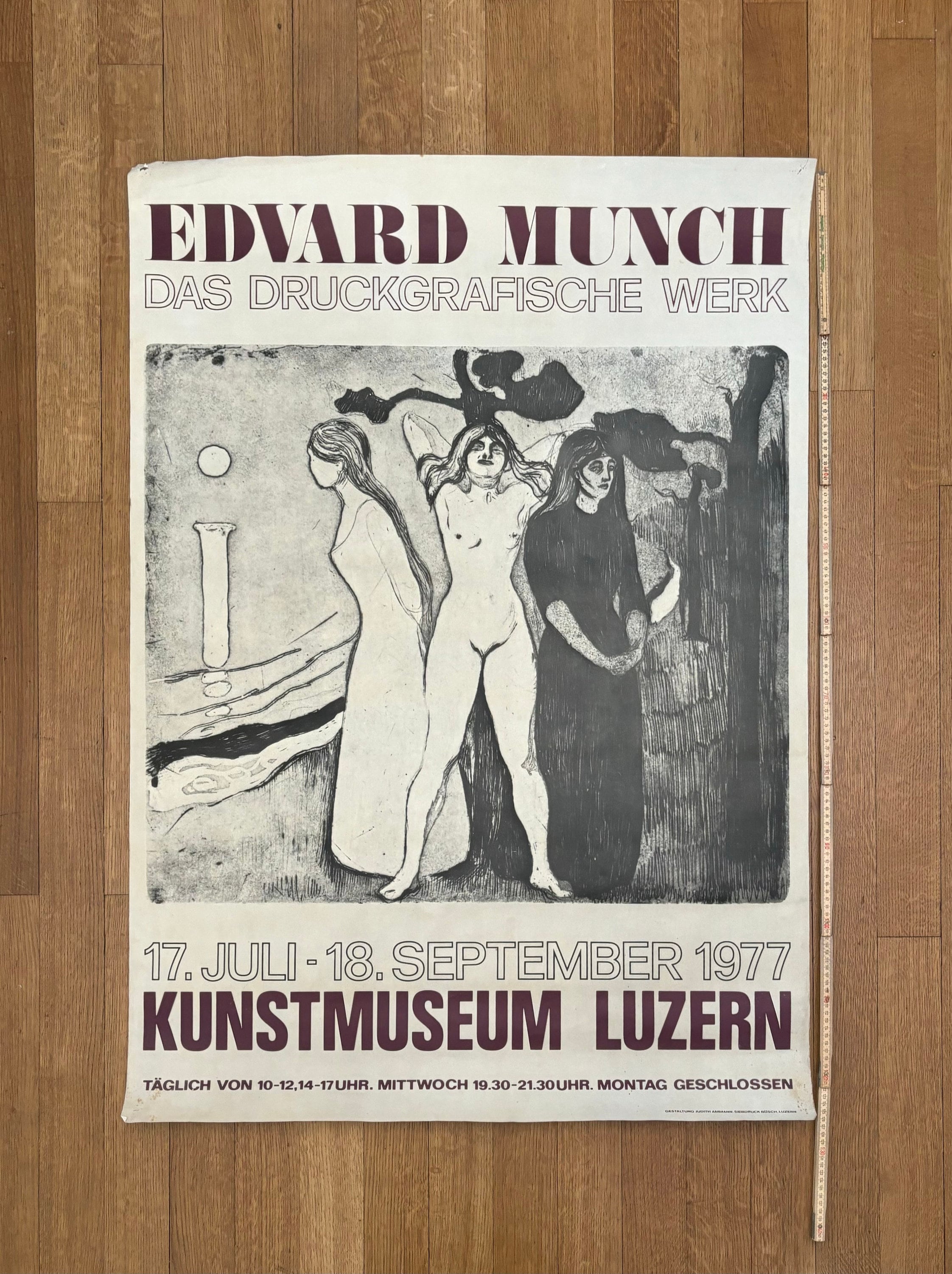 Edvard Munch Original-Kunstposter – 90×127,5cm
