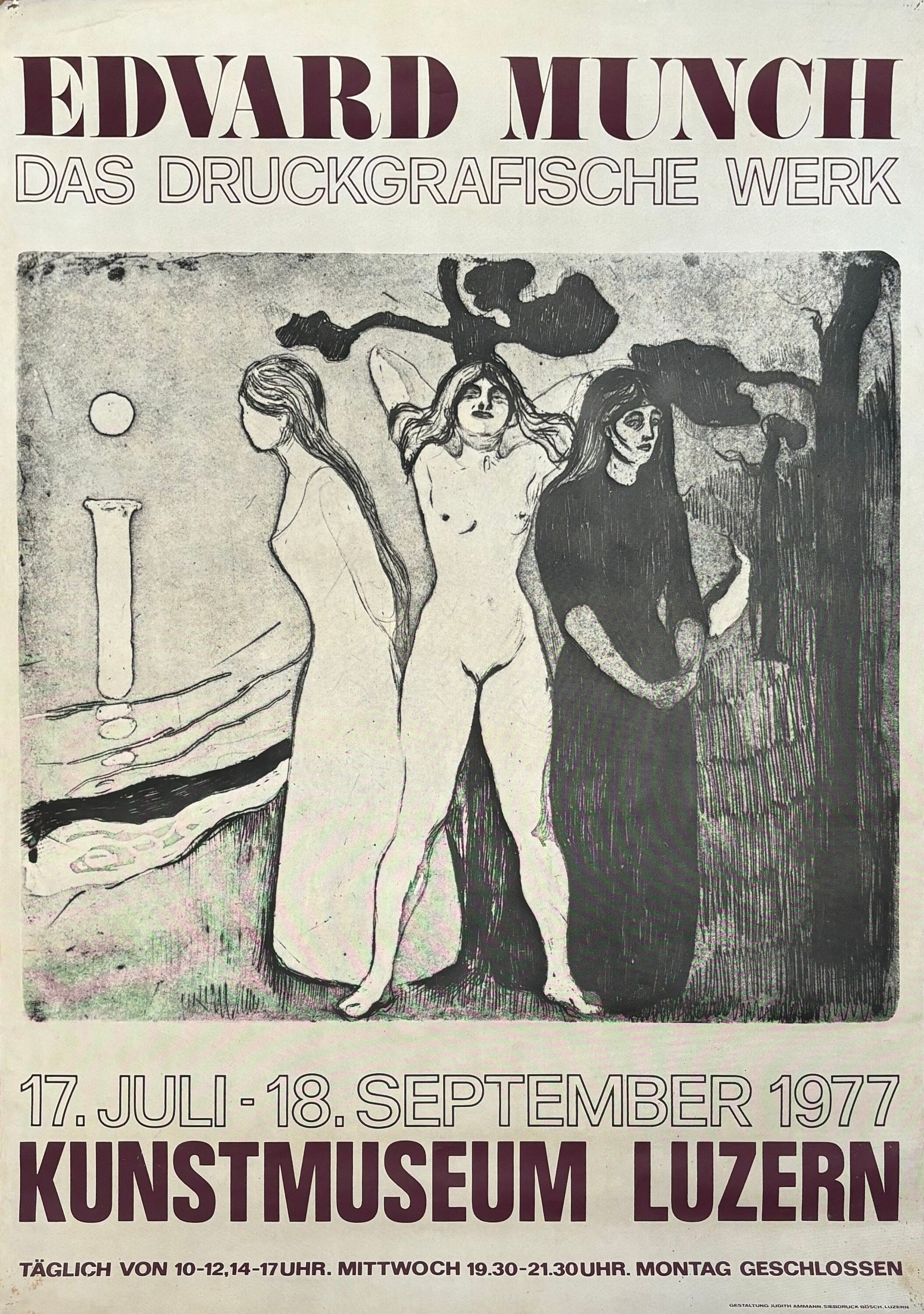 Edvard Munch Original-Kunstposter – 90×127,5cm