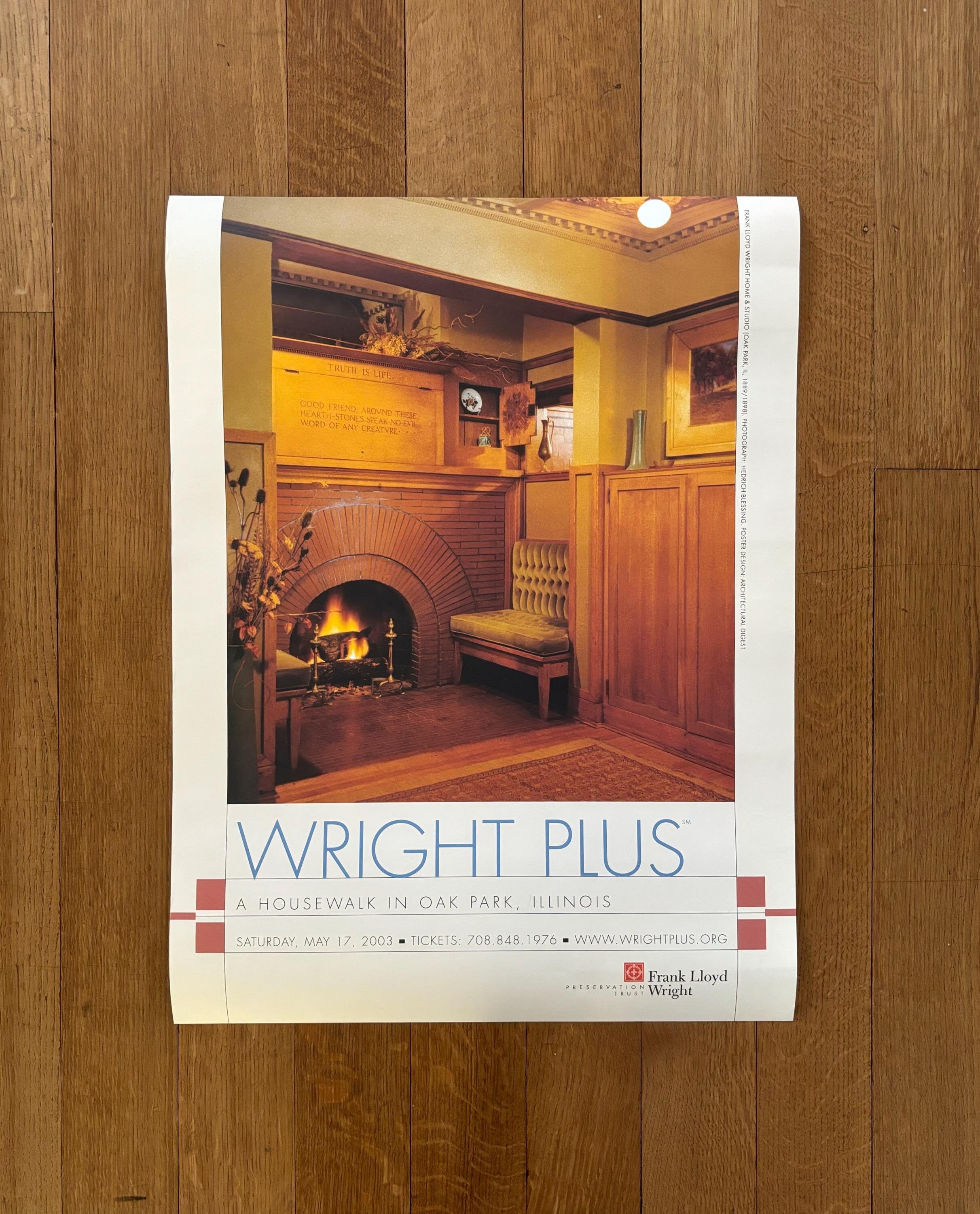 Original-Kunstposter „Wright Plus“ – 45,5 × 61 cm (17,9" × 24,0")