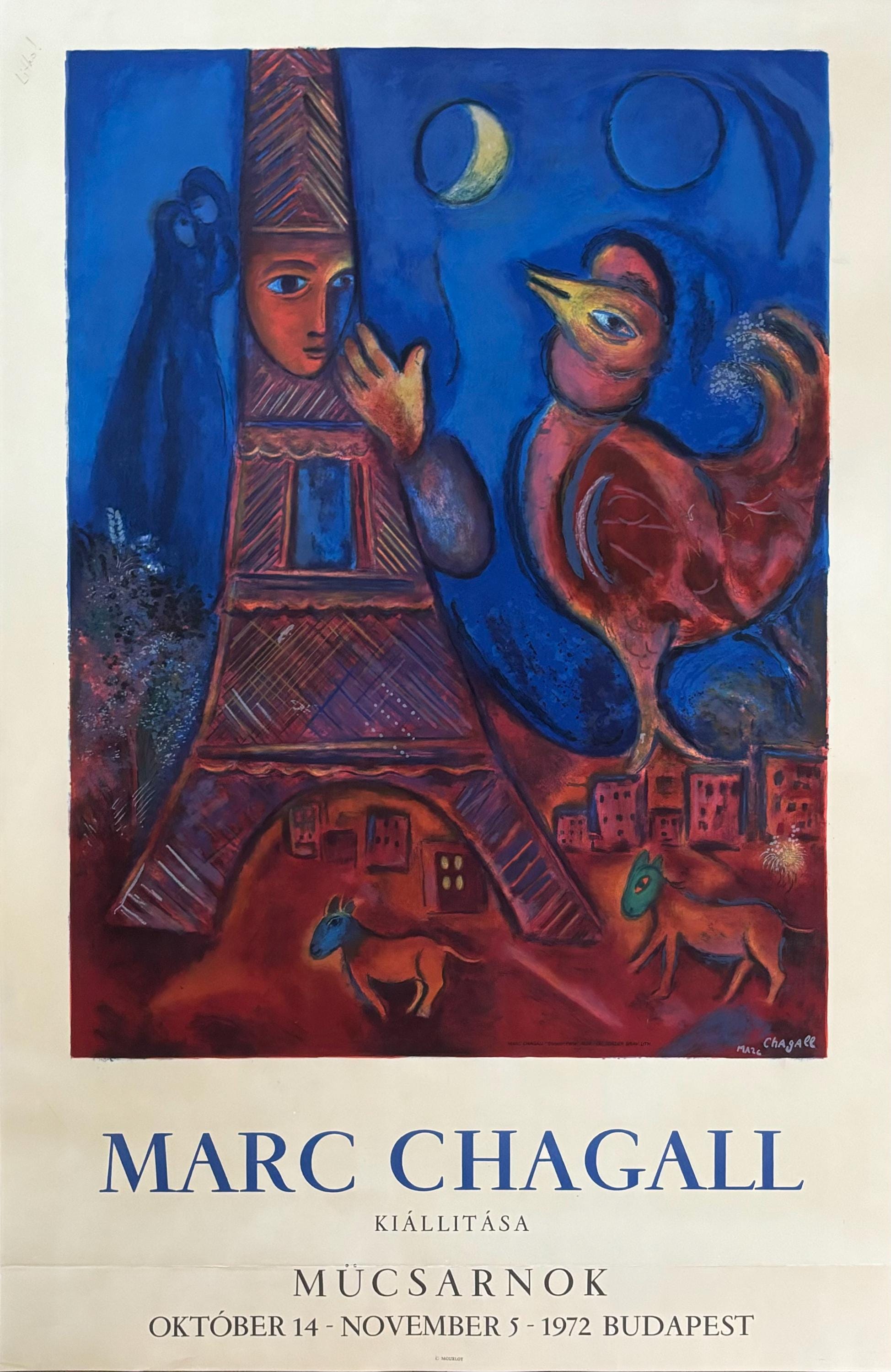 Marc Chagall original art poster - 22.0"×33.9" (56×86cm)
