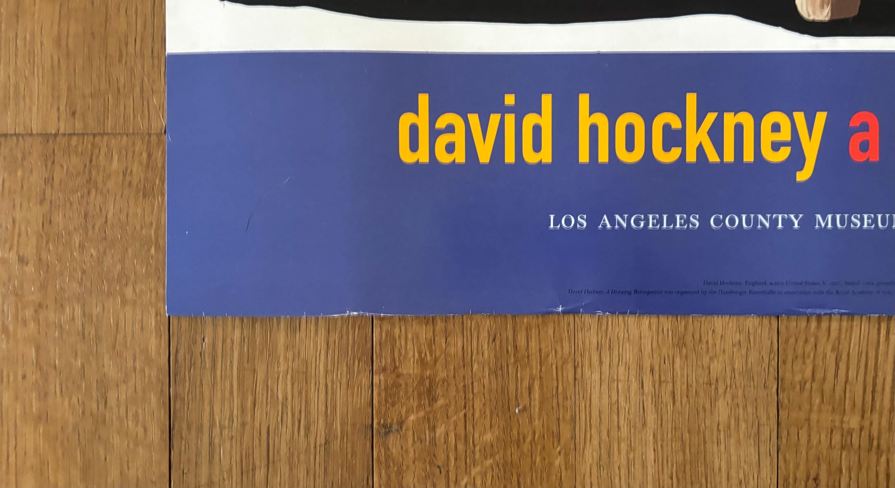 David Hockney original art poster - 26.8"×24.0" (68×61cm)