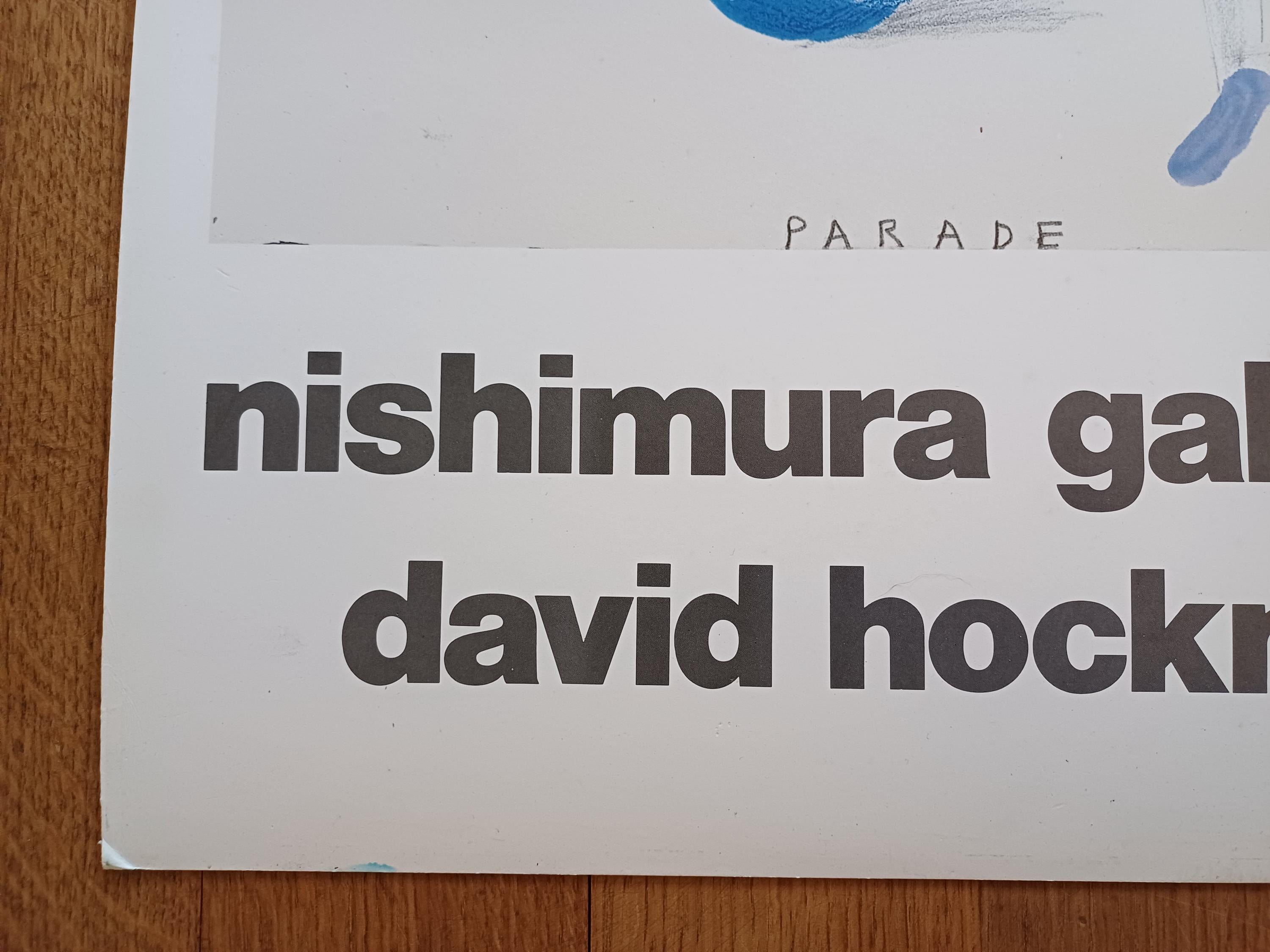 David Hockney original poster used - 31.5"×36.4" (80×92.5cm)