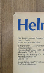 Helmhaus Zürich original art poster - 35.4"×50.2" (90×127.5cm)
