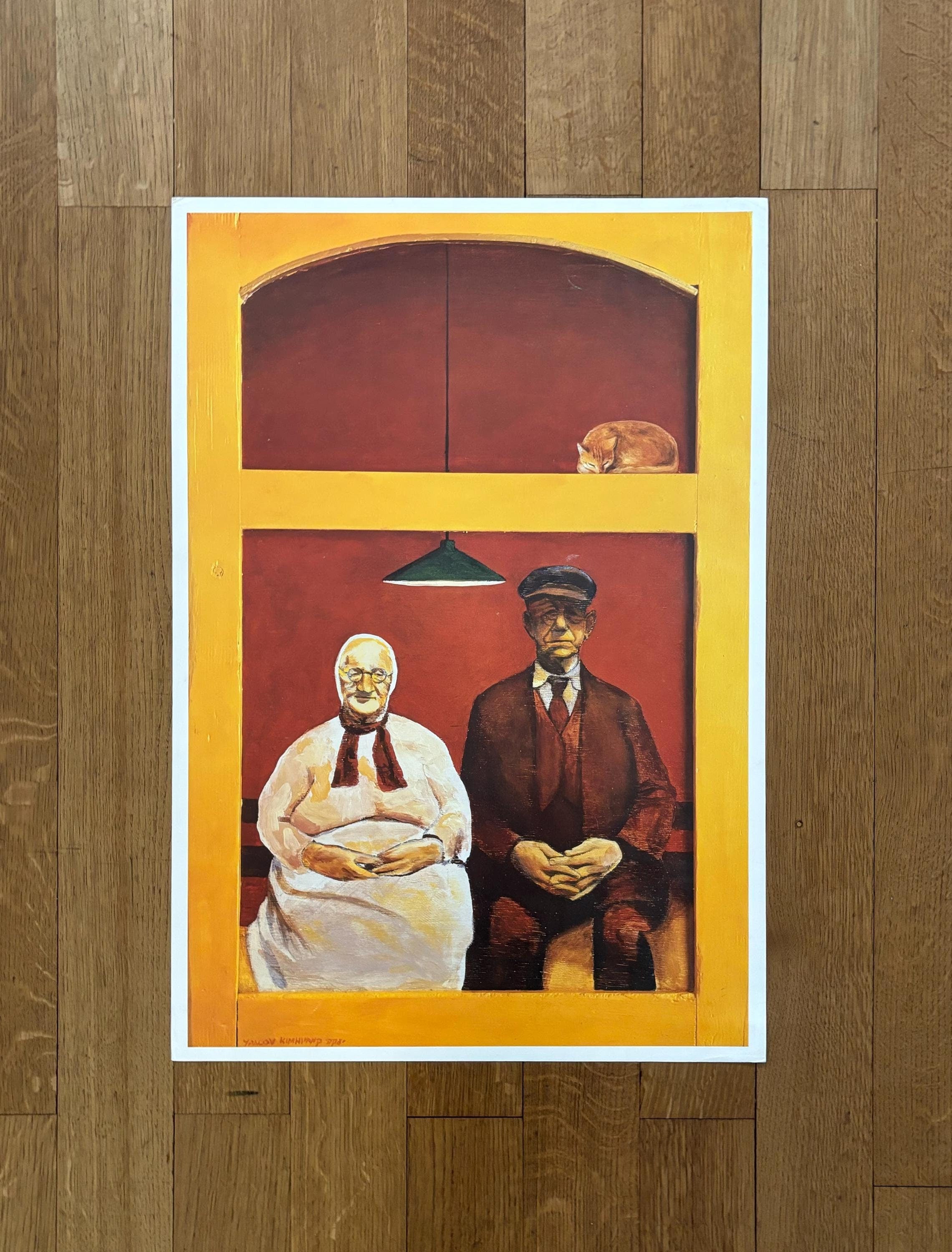 Original-Kunstposter „Alte Menschen im roten Zimmer“ – 44 x 63 cm (17,3" x 24,8")