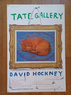 David Hockney original poster used - 19.9"×29.9" (50.5×76cm)