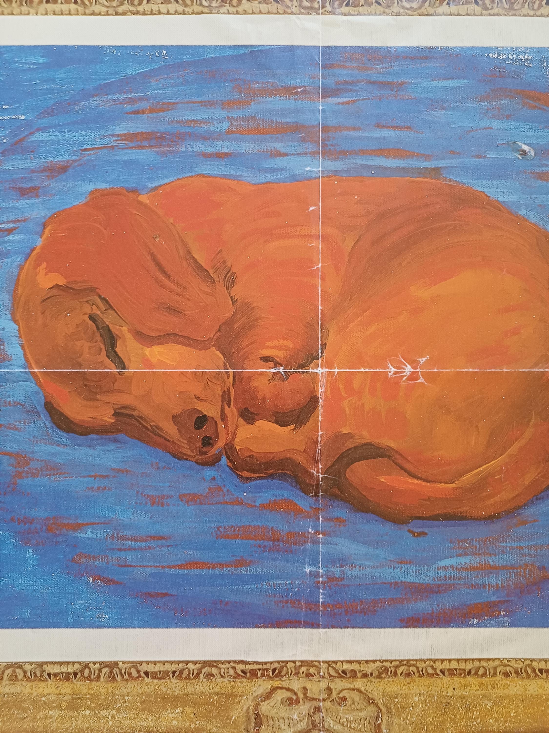 David Hockney original poster used - 19.9"×29.9" (50.5×76cm)