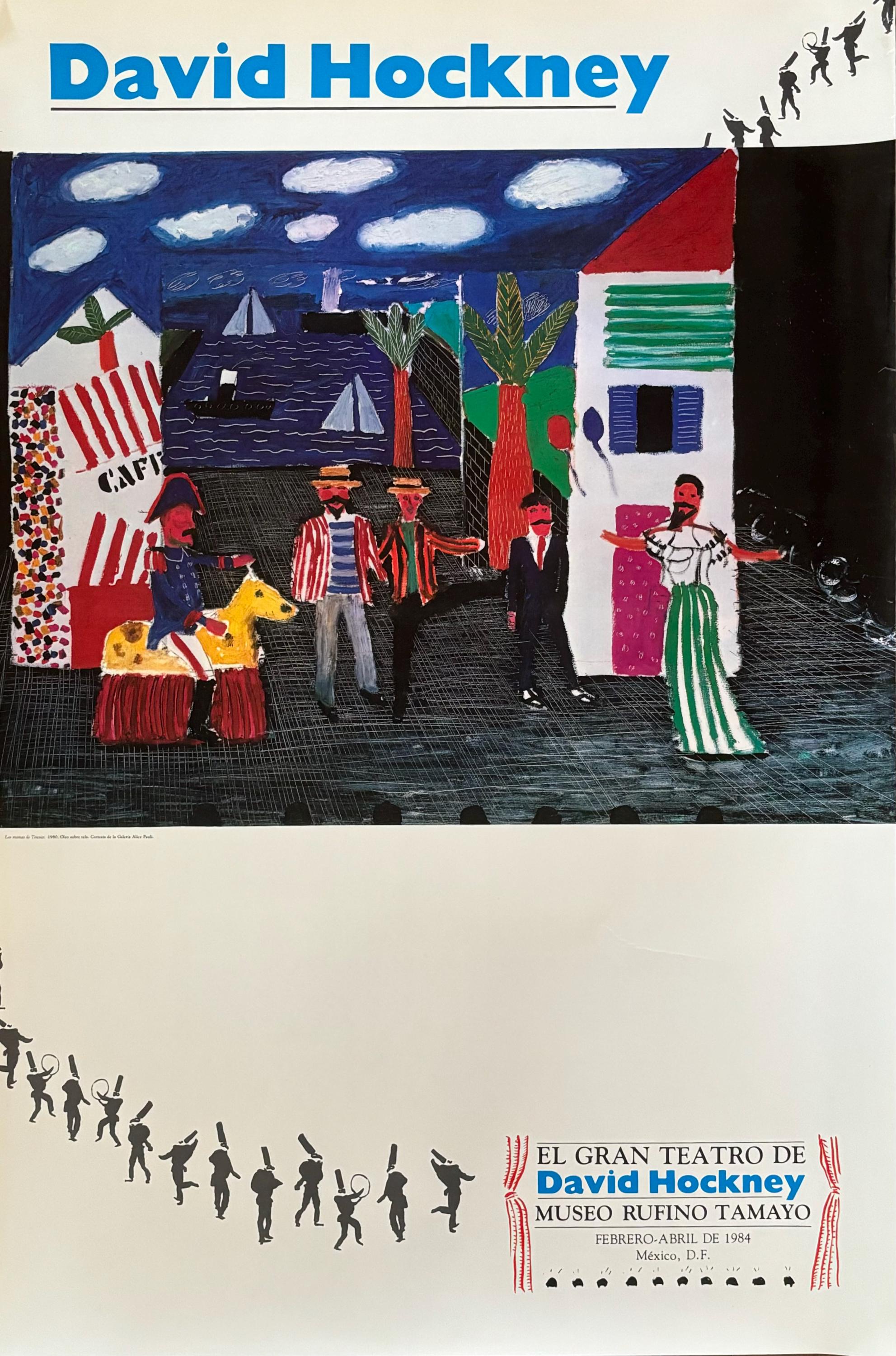 David Hockney original art poster - 23.6"×35.2" (60×89.5cm)