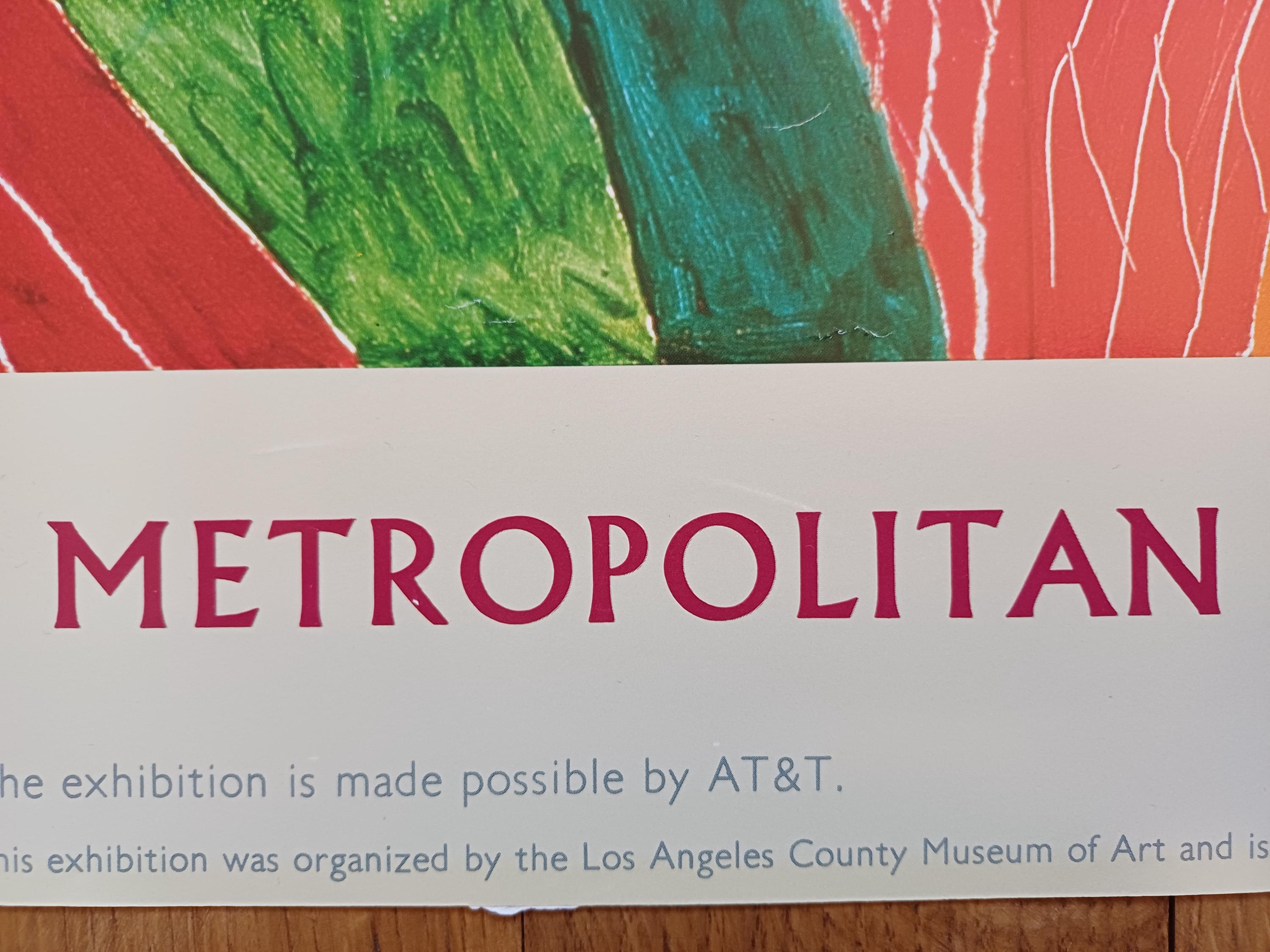 David Hockney original poster used - 36.0"×23.8" (91.5×60.5cm)