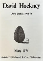 David Hockney original art poster - 18.5"×26.2" (47×66.5cm)