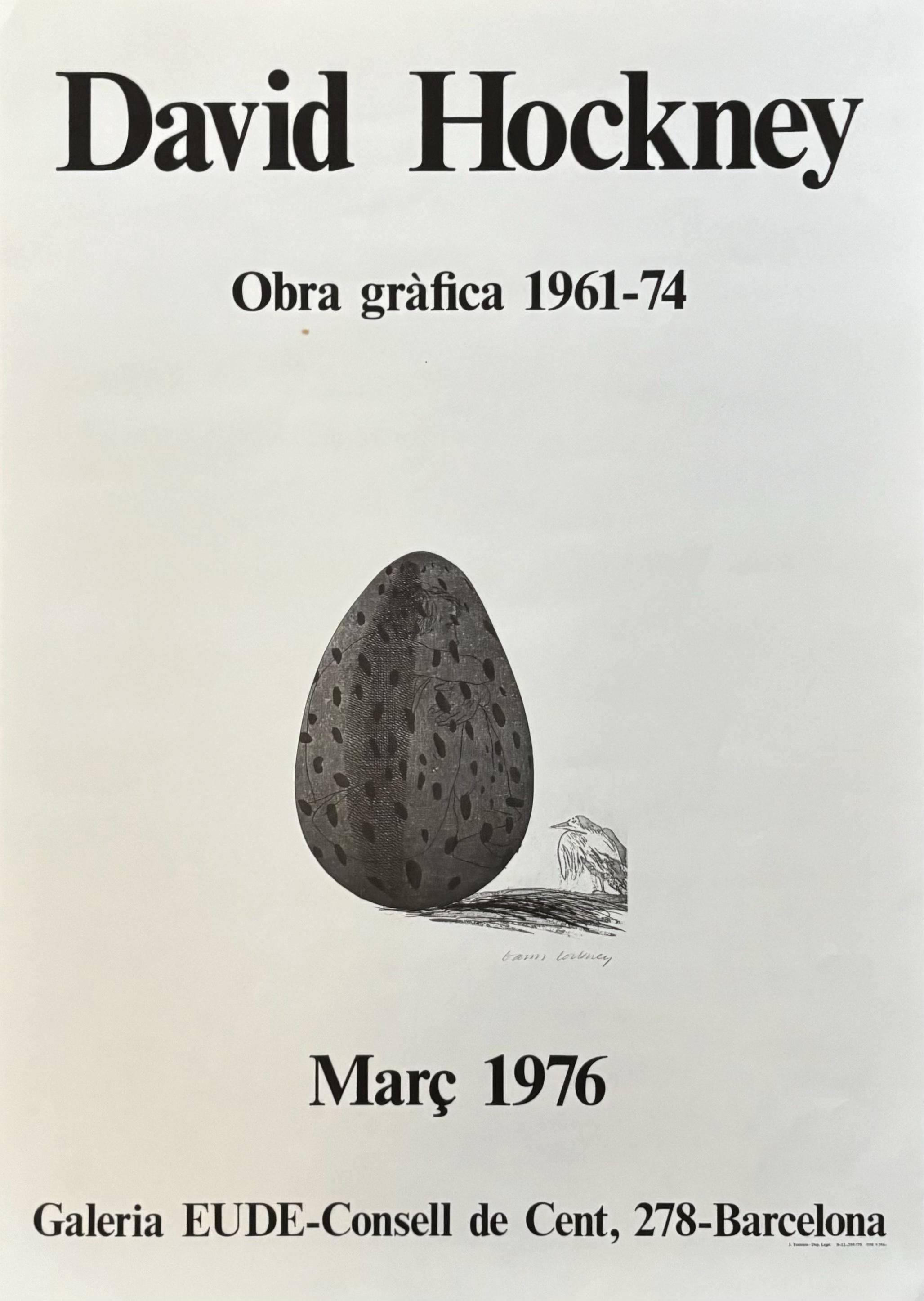 David Hockney original art poster - 18.5"×26.2" (47×66.5cm)