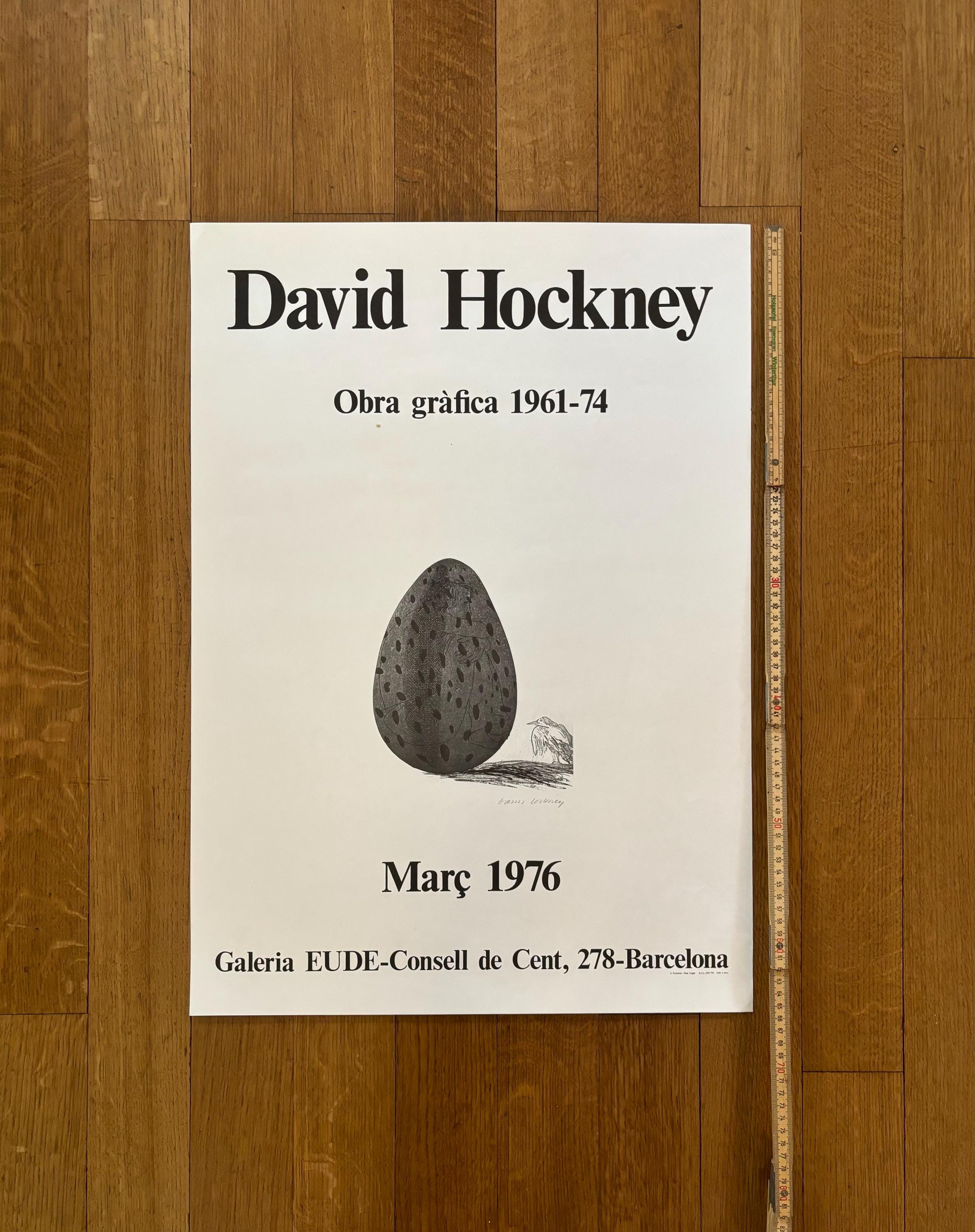 David Hockney original art poster - 18.5"×26.2" (47×66.5cm)