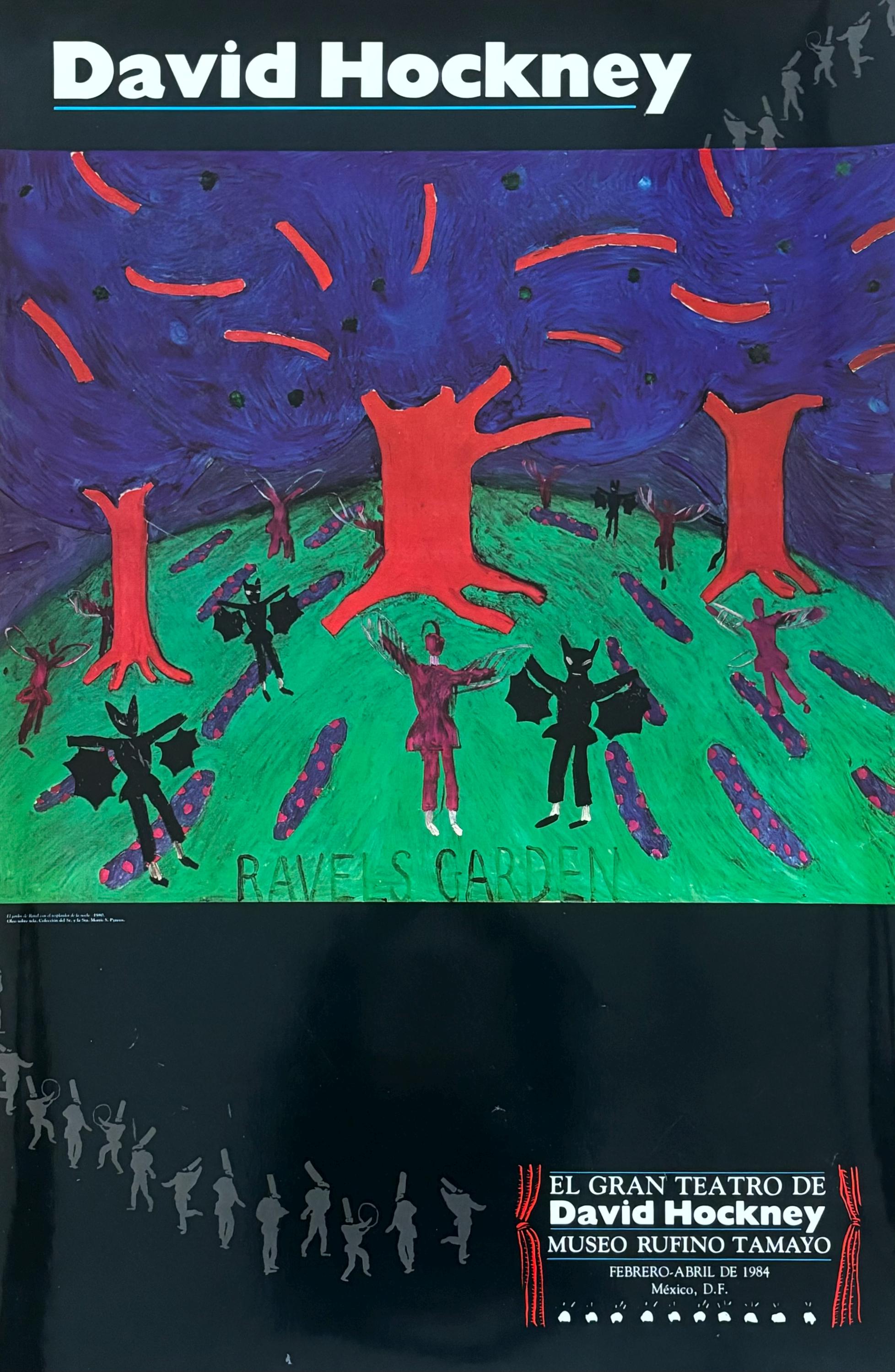 David Hockney original art poster - 23.0"×35.2" (58.5×89.5cm)