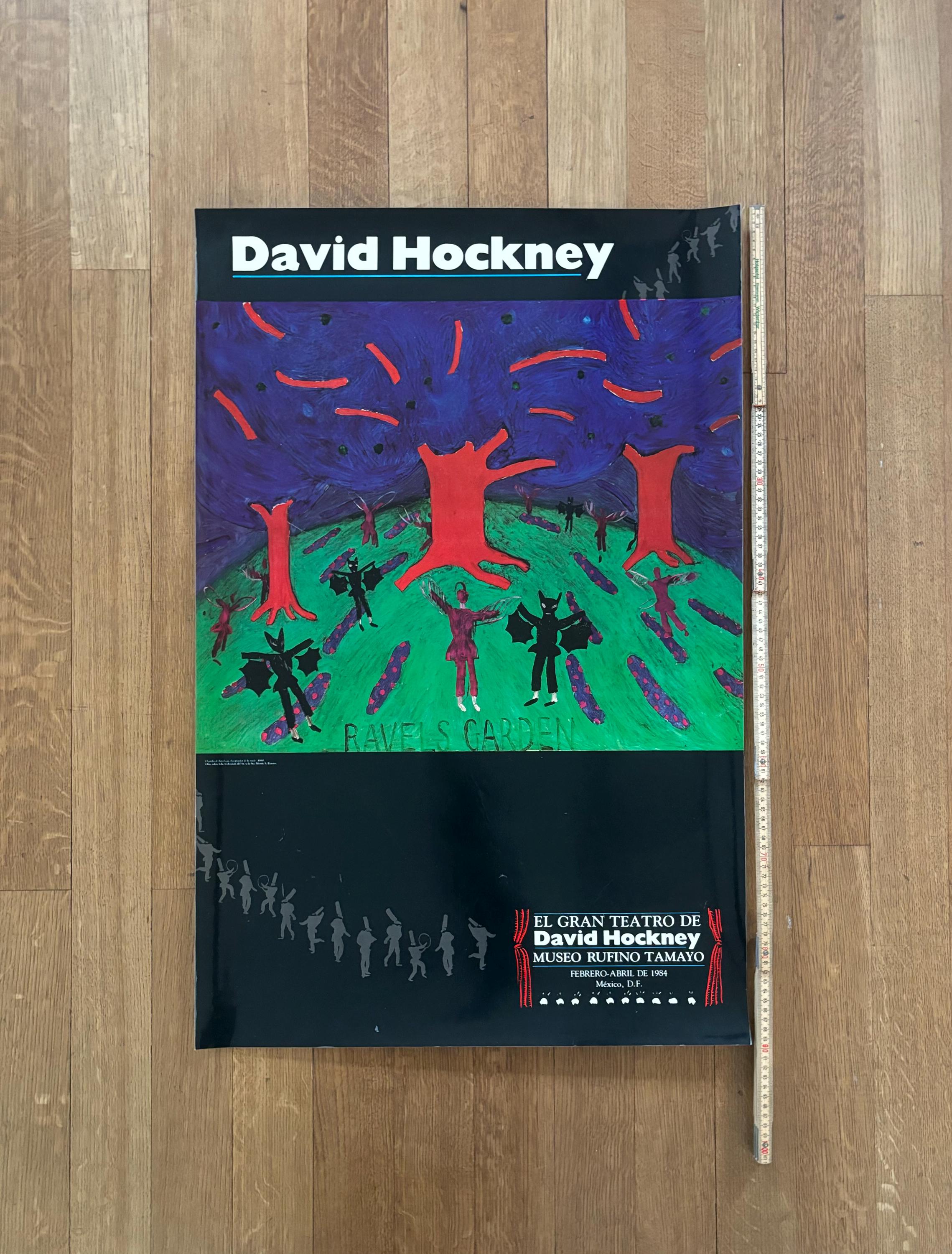 David Hockney original art poster - 23.0"×35.2" (58.5×89.5cm)