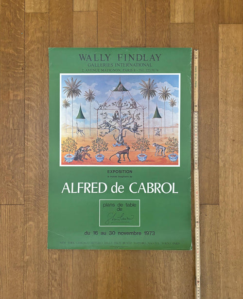 Alfred de Cabrol original art exhibition poster - 19.7"×27.6" (50×70cm)