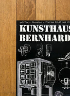Bernhard Luginbühl original art exhibition poster - 35.6"×50.4" (90.5×128cm)