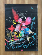 Jean Tinguely original art poster - 35.8"×50.4" (91×128cm)