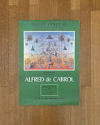 Alfred de Cabrol original art exhibition poster - 19.7"×27.6" (50×70cm)