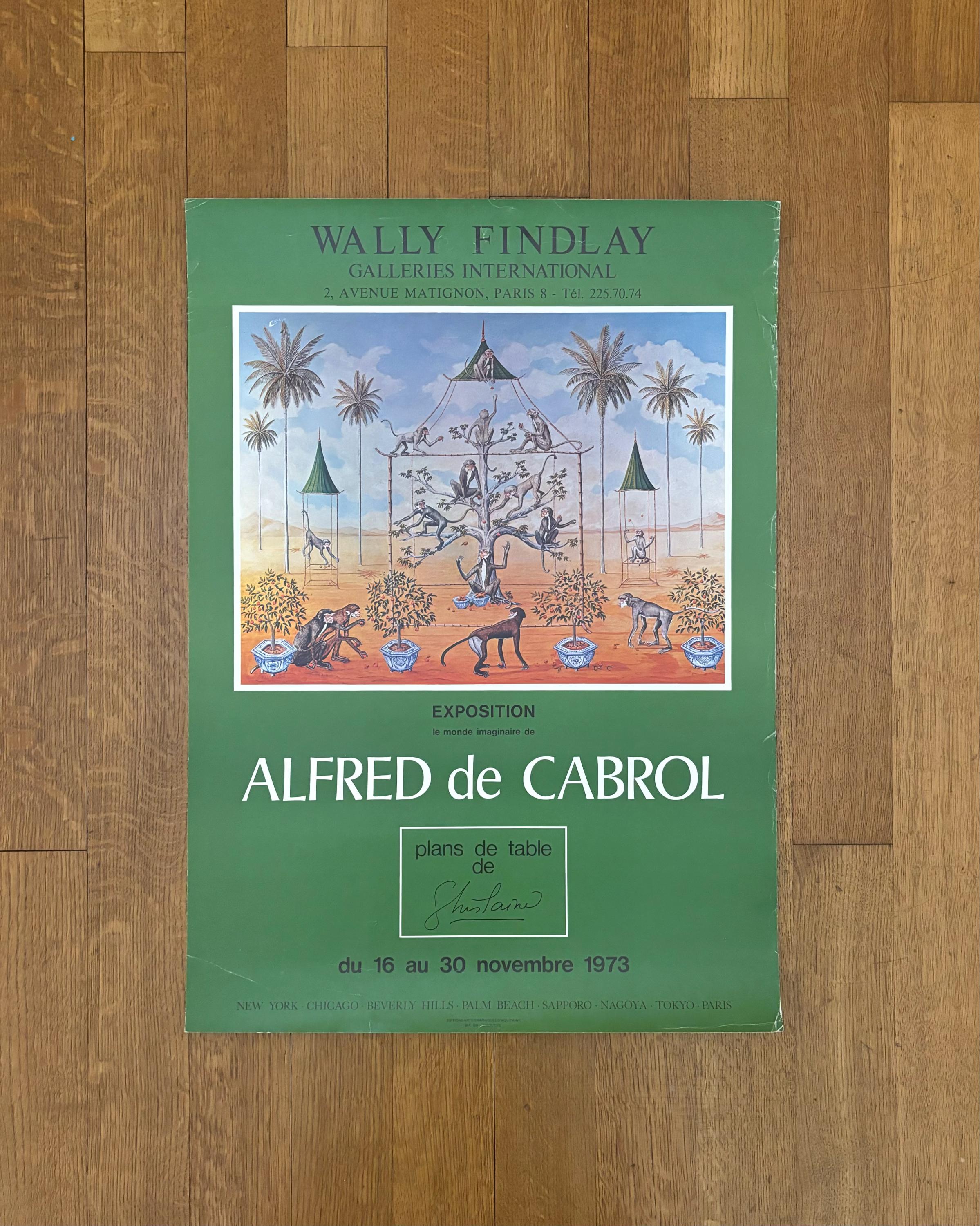 Alfred de Cabrol original art exhibition poster - 19.7"×27.6" (50×70cm)