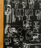 Bernhard Luginbühl original art exhibition poster - 35.6"×50.4" (90.5×128cm)