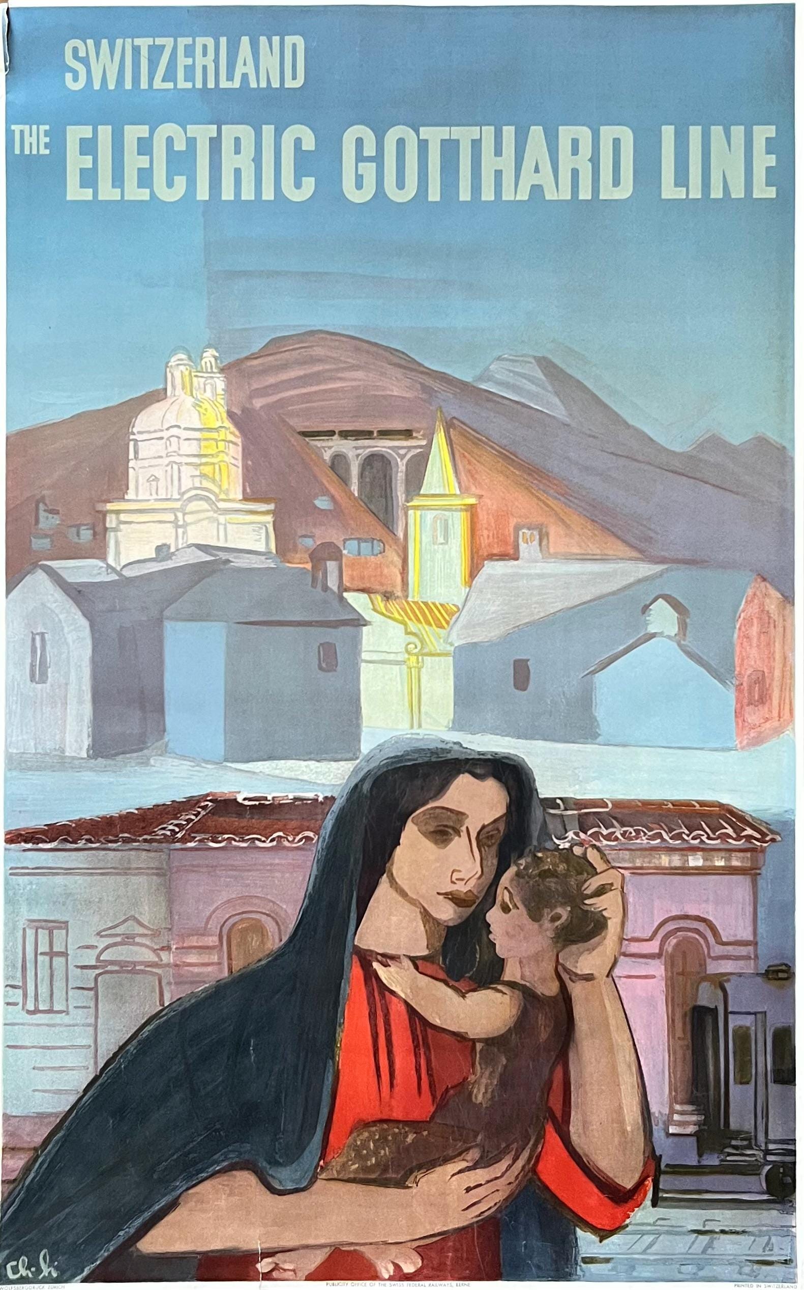 Charles Hindenlang original art poster - 25.2"×40.2" (64×102cm)