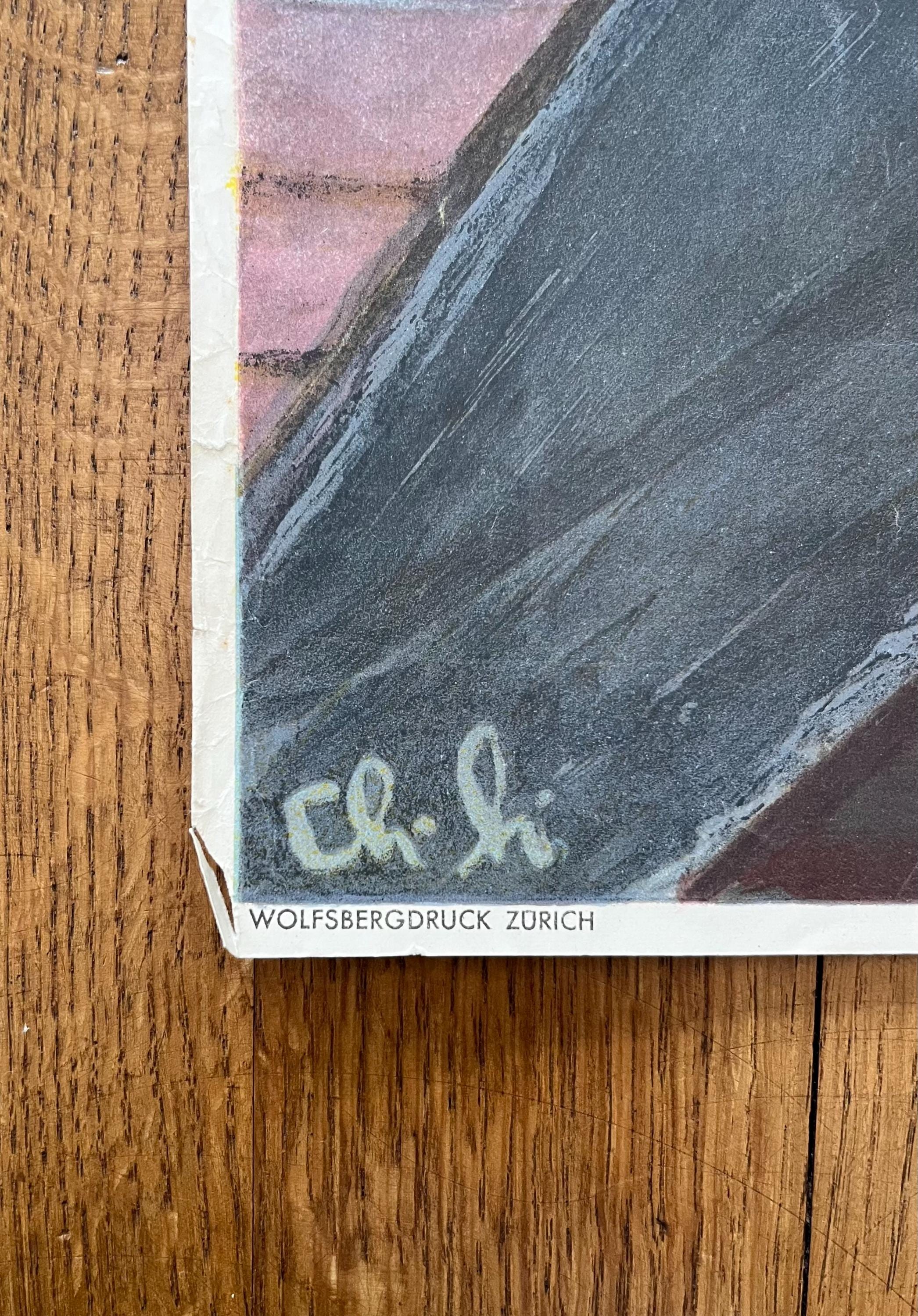 Charles Hindenlang original art poster - 25.2"×40.2" (64×102cm)