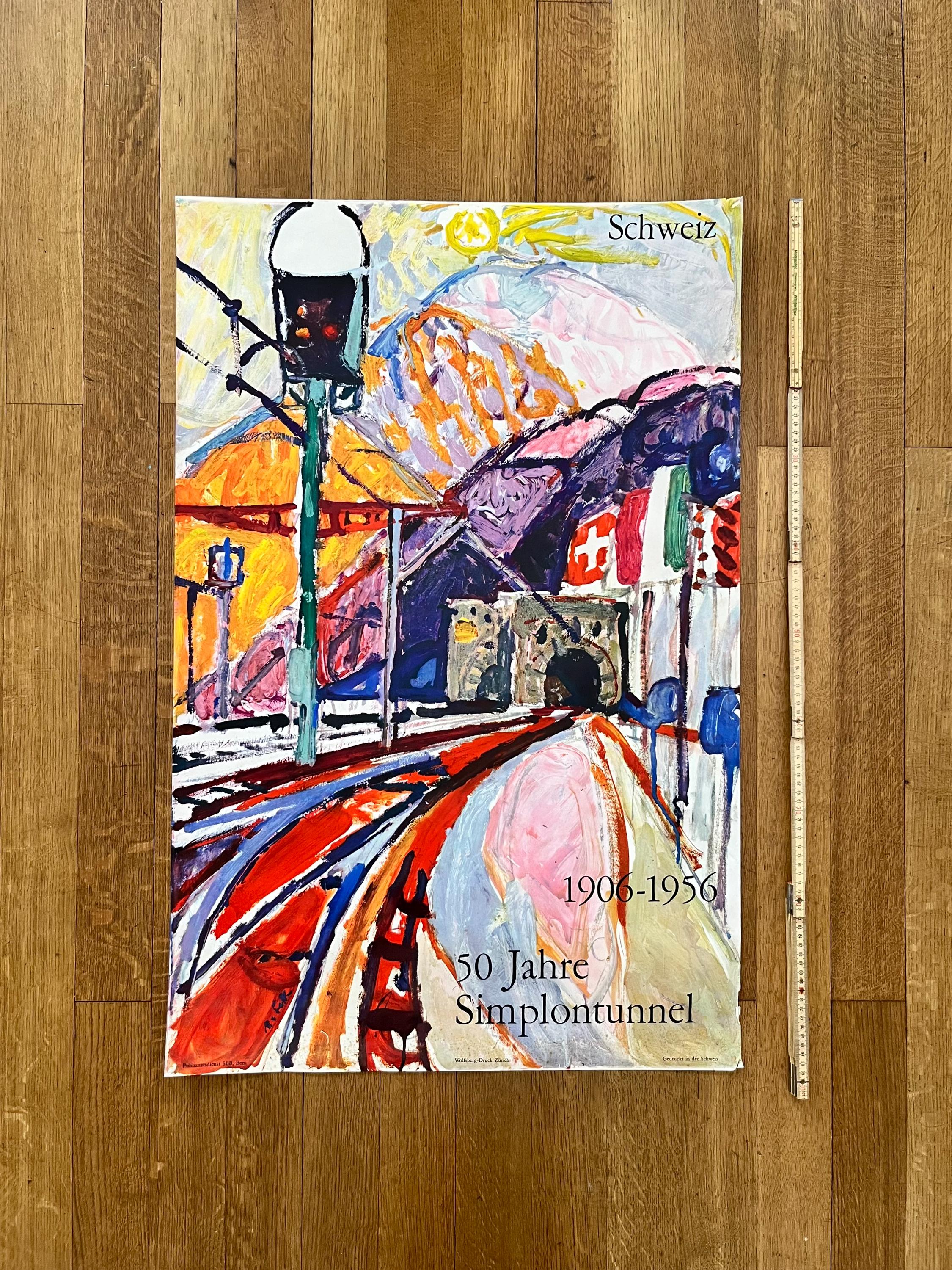Hans Falk original art poster - 25.4"×39.0" (64.5×99cm)