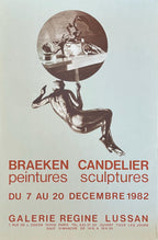 christian candelier and bernard braeken original art exhibition poster - 15.9"×23.6" (40.5×60cm)
