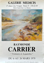 Raymonde Carrier art exhibition poster - 19.3"×27.2" (49×69cm)