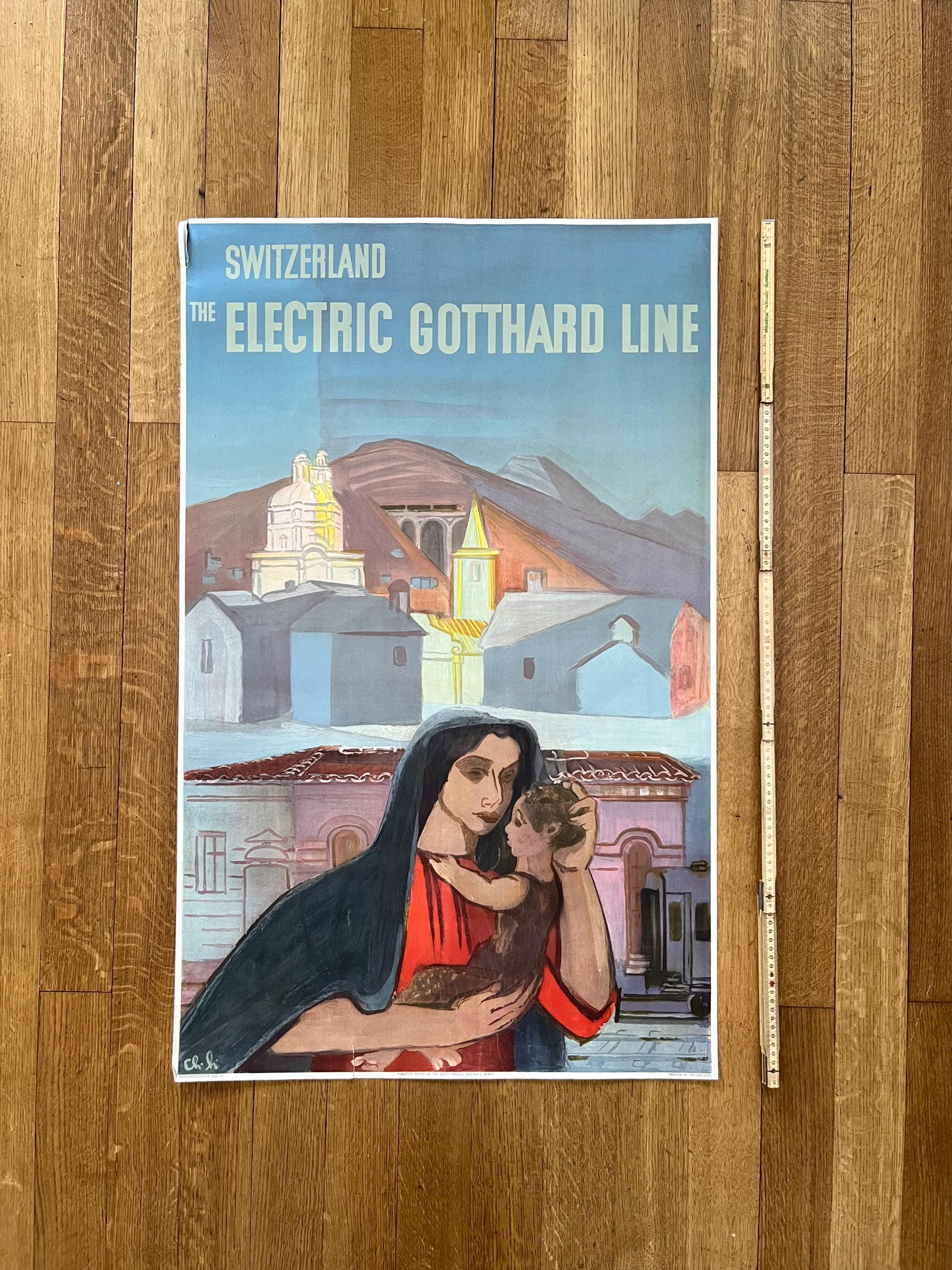 Charles Hindenlang original art poster - 25.2"×40.2" (64×102cm)