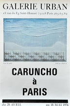 Caruncho à Paris original art exhibition poster