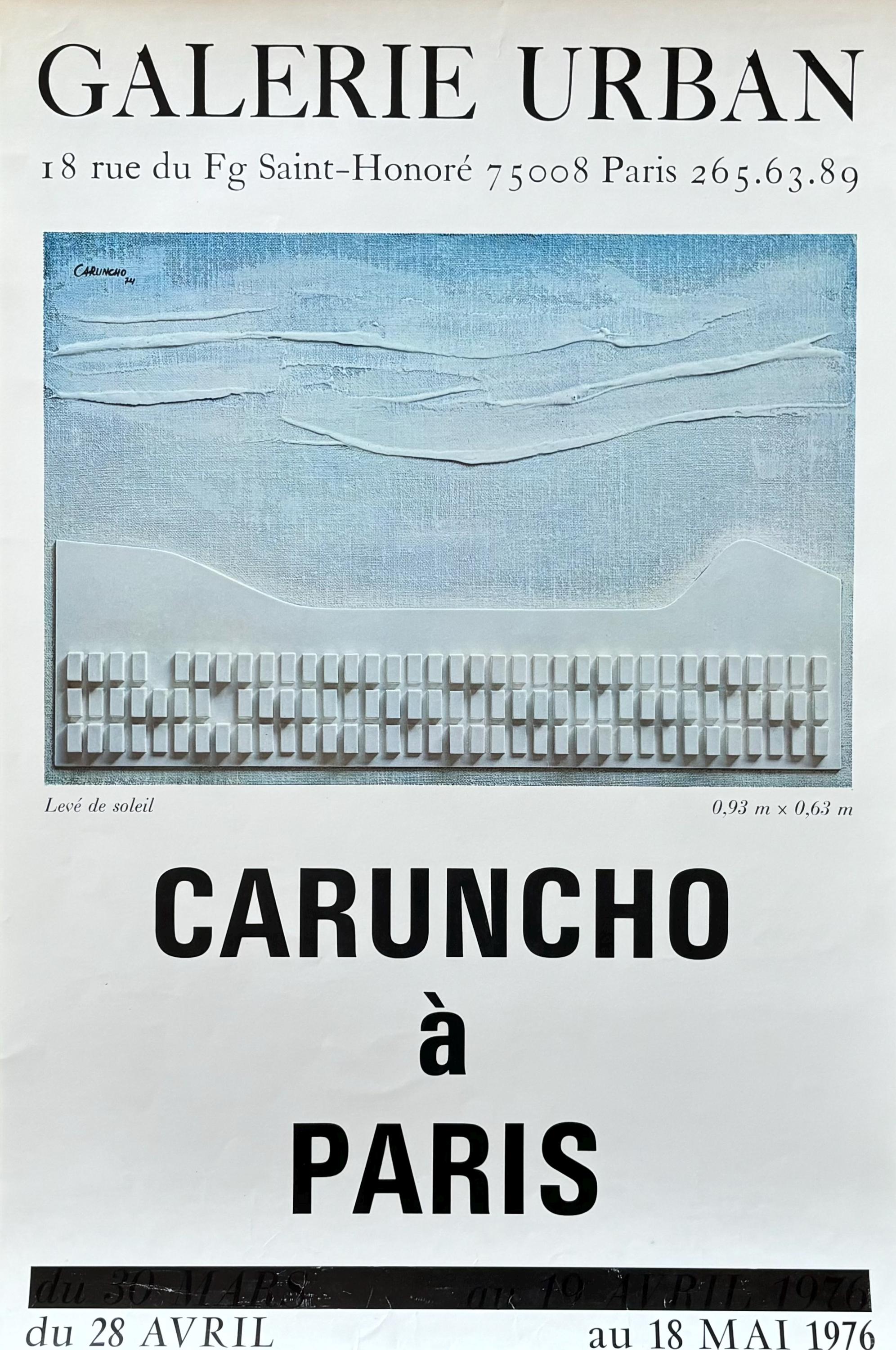 Caruncho à Paris original art exhibition poster