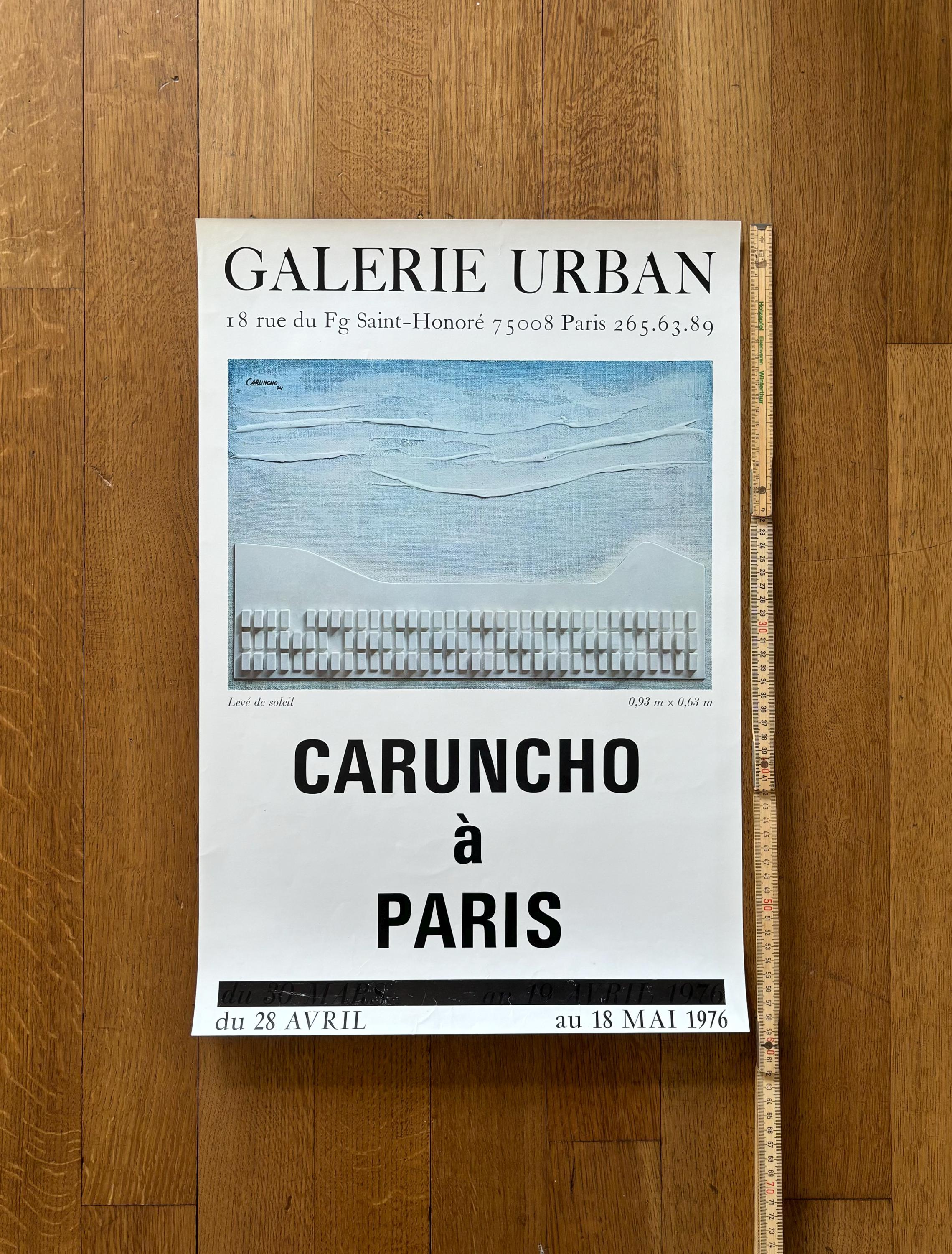 Caruncho à Paris original art exhibition poster