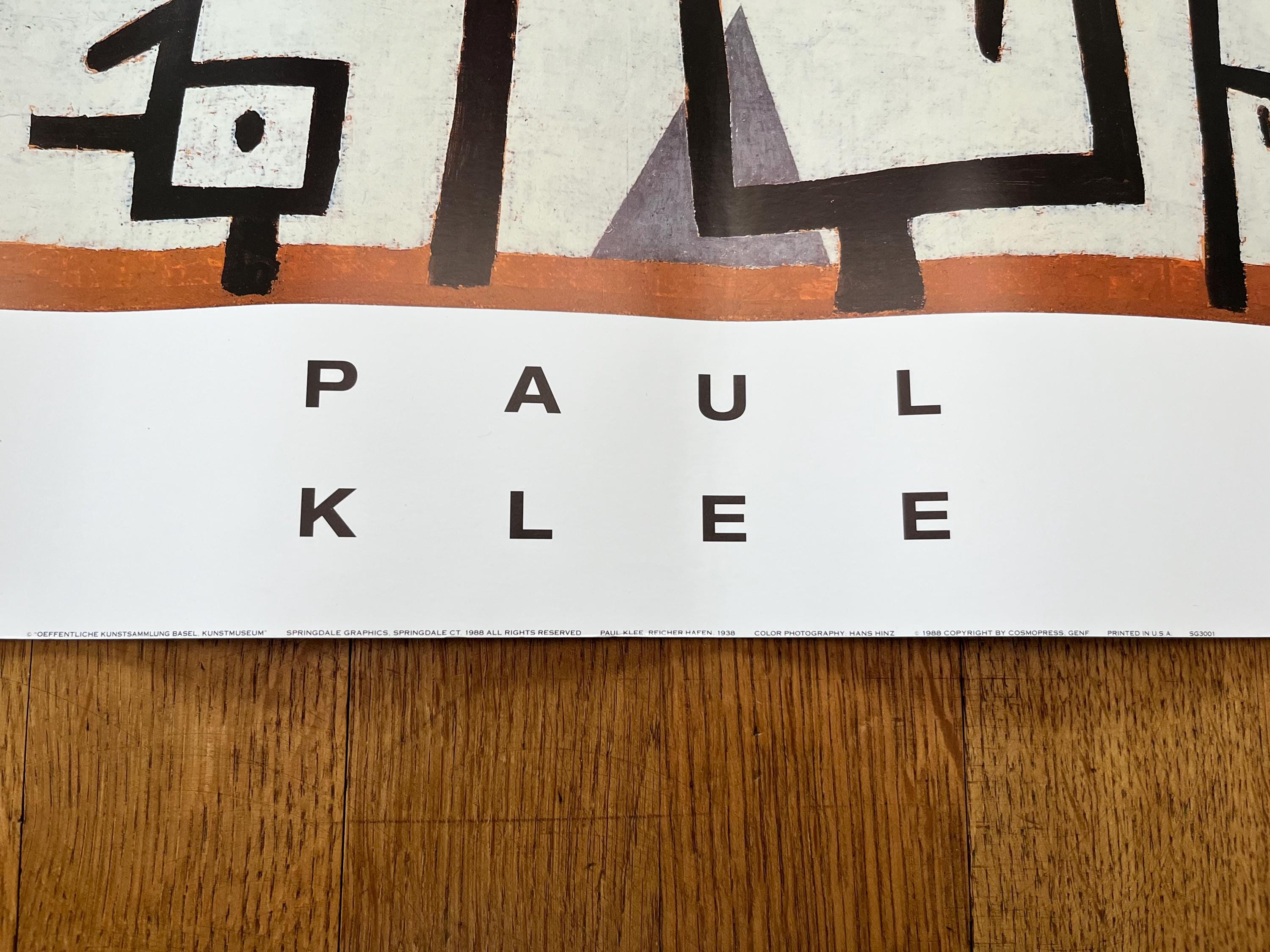 Paul Klee original art poster - 22.0"×40.2" (56×102cm)